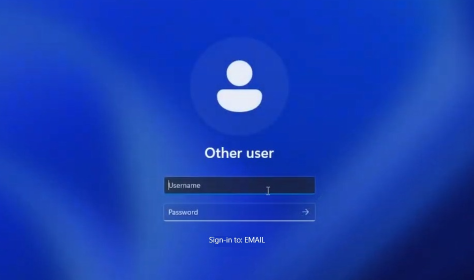 Windows 11 login screen Windows 11 login screen