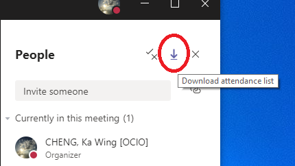 The image illustrate how to download attendance report