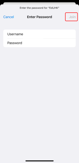 Illustration of iOS Wi-Fi login Illustration of iOS Wi-Fi login