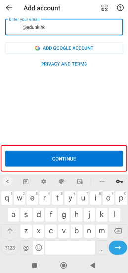 Add email account Add email account