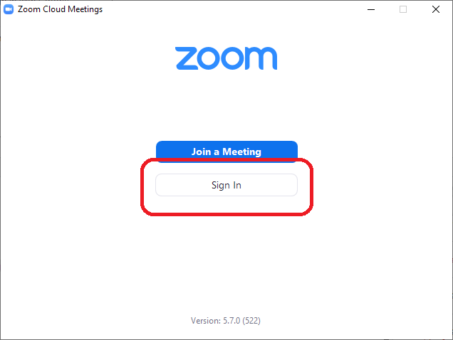 Zoom login page Zoom login page