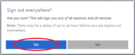 The image illustrate where to click the Yes option The image illustrate where to click the Yes option