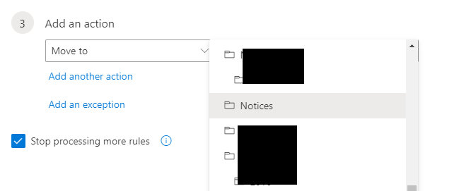 Illustration of selecting destination folder