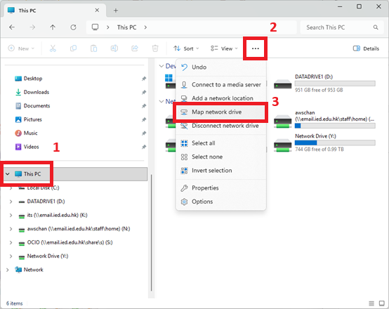 Map network drive