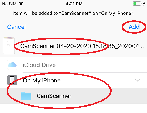 Open the CamScanner app Open the CamScanner app