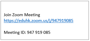 The image illustrate the join meeting url The image illustrate the join meeting url