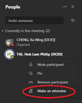 Make a attendee Make a attendee